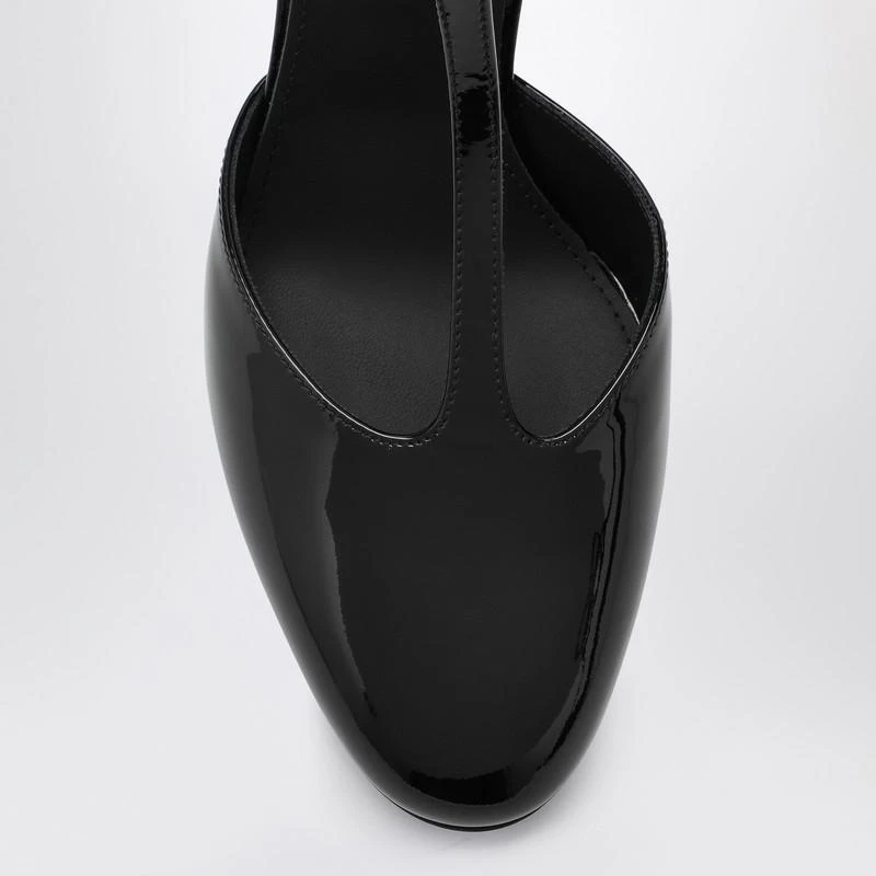 Salvatore Ferragamo Black Pump T-strap in patent leather 3