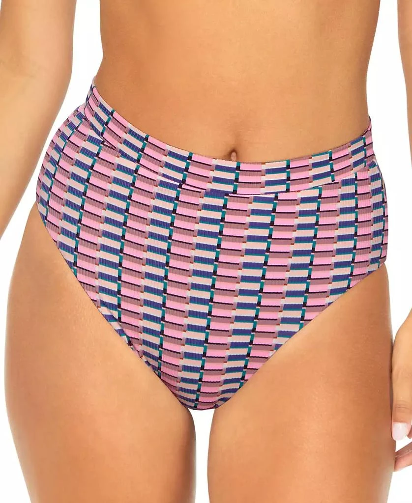 RAISINS Juniors' Tropics Geo-Print High-Waisted Bottoms 1