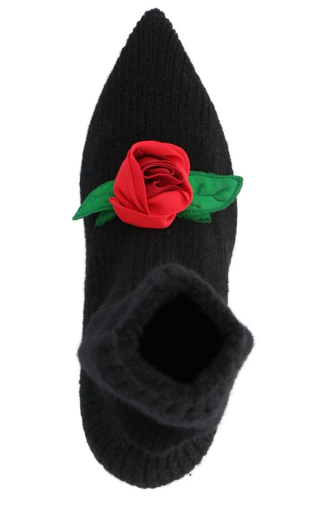 Dolce 
Gabbana Dolce 
Gabbana Knitted Rose Embellished Ankle Boots 4