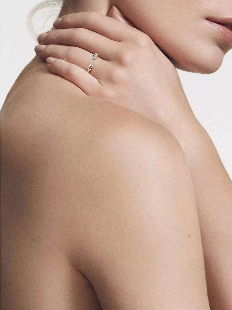 David Yurman Petite Helena Open Ring In 18K Yellow Gold 4