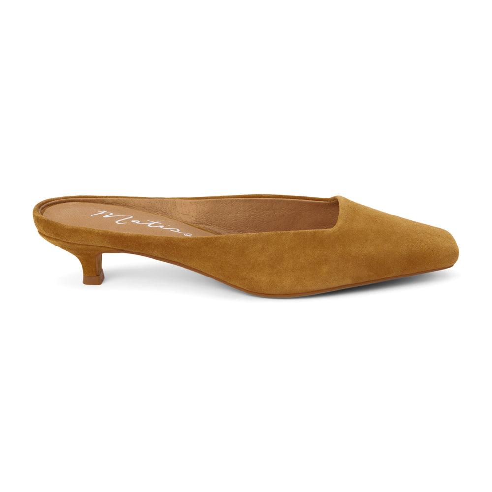 Matisse Classy Square Toe Kitten Heel Mules
