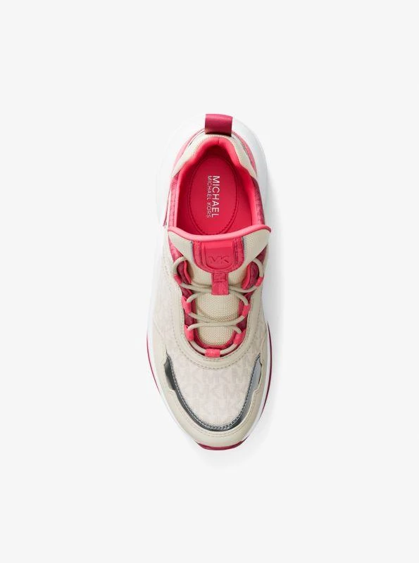 Michael Kors Olympia Mixed-Media Trainer 5