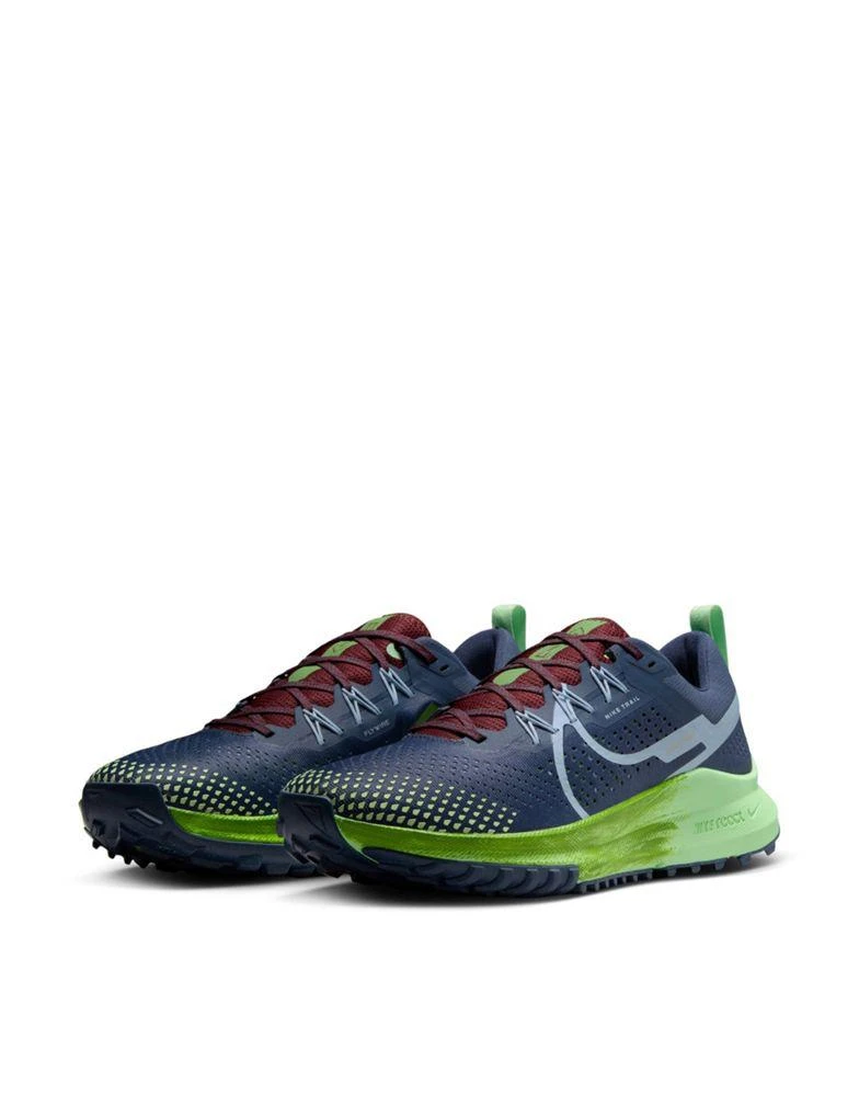 NIKE Nike Running React Pegasus Trail 4 trainers in navy 3