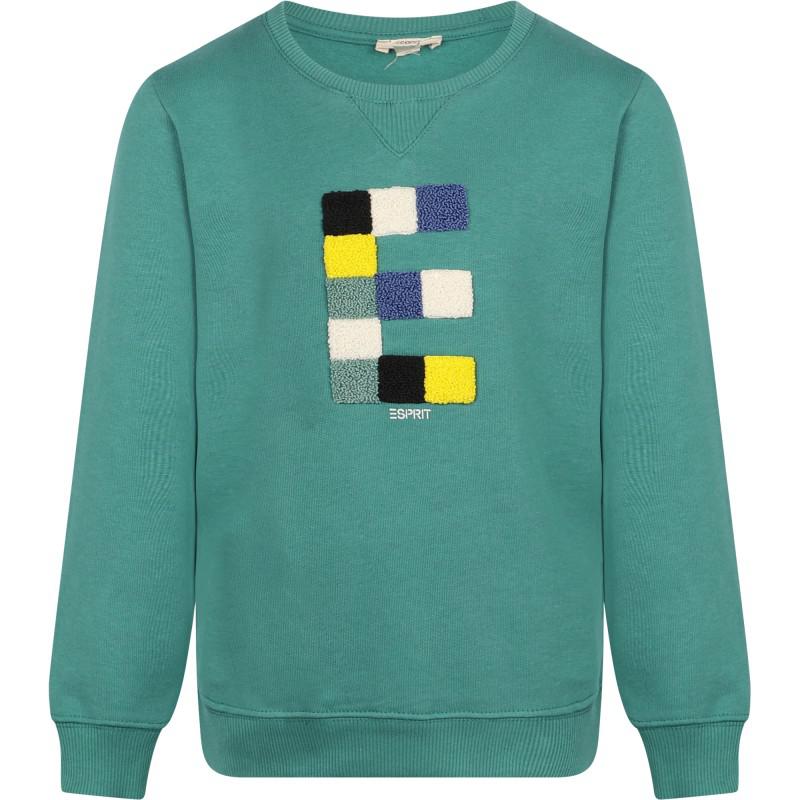 Esprit Fuzzy e sweatshirt in green
