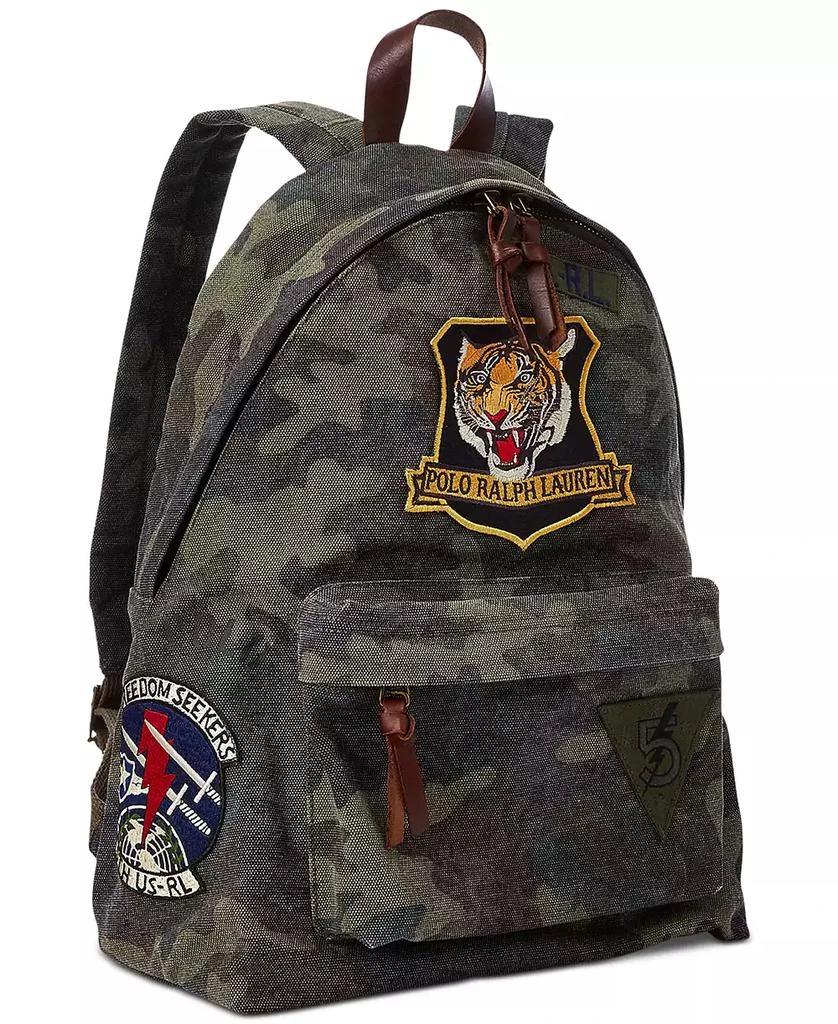 Ralph Lauren Men's Tiger-Patch Camo Canvas Backpack 1