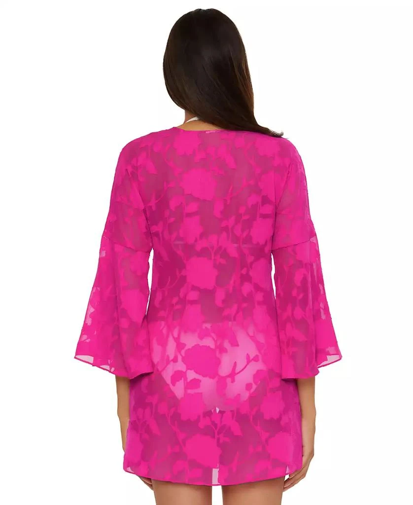 Becca Women's Victoria Garden Burnout Tunic Cover-Up 5