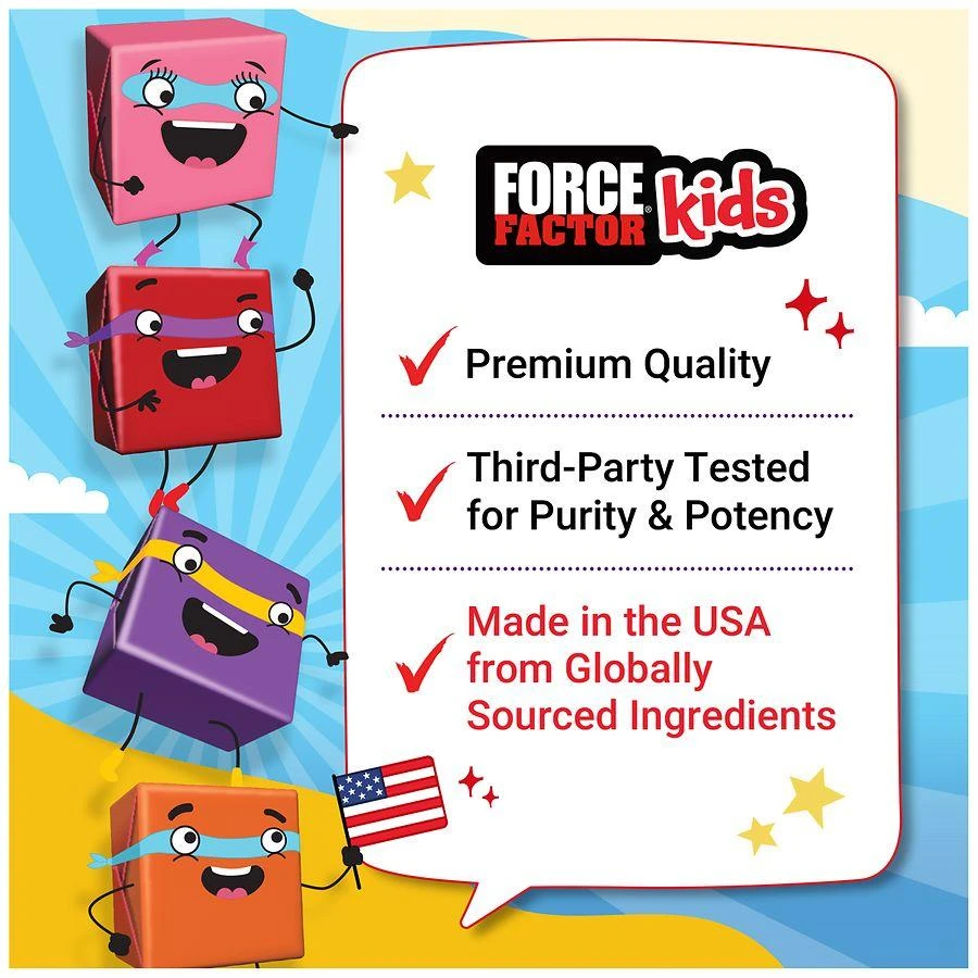 Force Factor Kids Super Chews Immunity Apple Berry Burst 7
