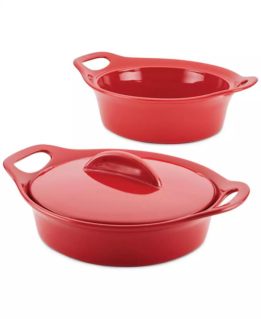 Rachael Ray 3-Pc. Ceramic Casserole Bakers Set