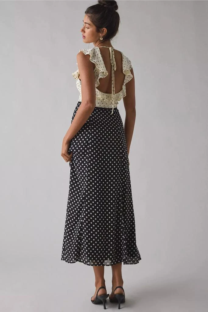 Kimchi Blue Kimchi Blue Ruffled Romance Cutout Tie-Back Slip Midi Dress -  Dresses & Skirts - Free Shipping - BeyondStyle
