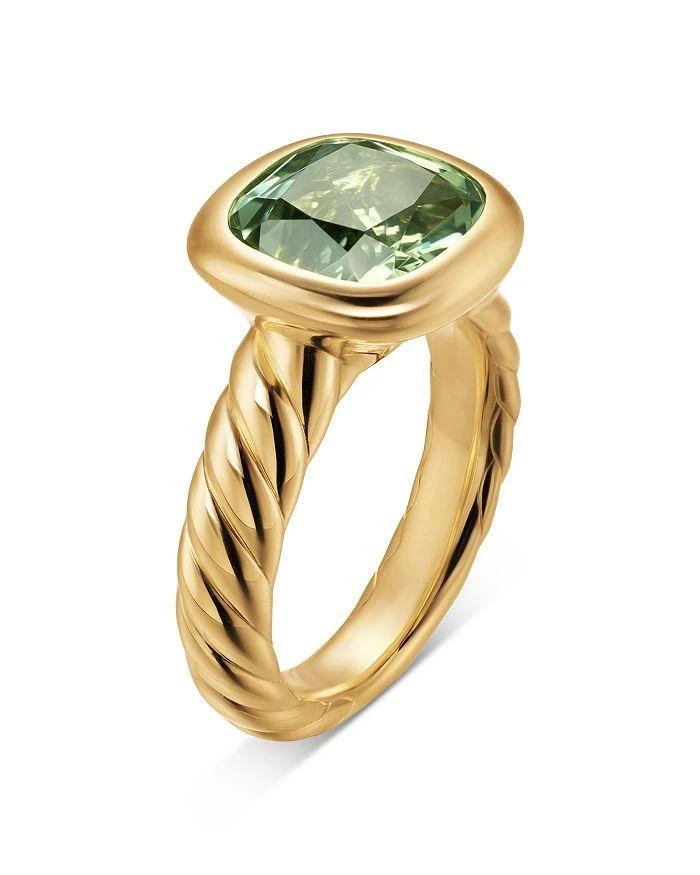 David Yurman DY Mercer Stone Ring in 18K Yellow Gold with Gemstone, 10mm 3