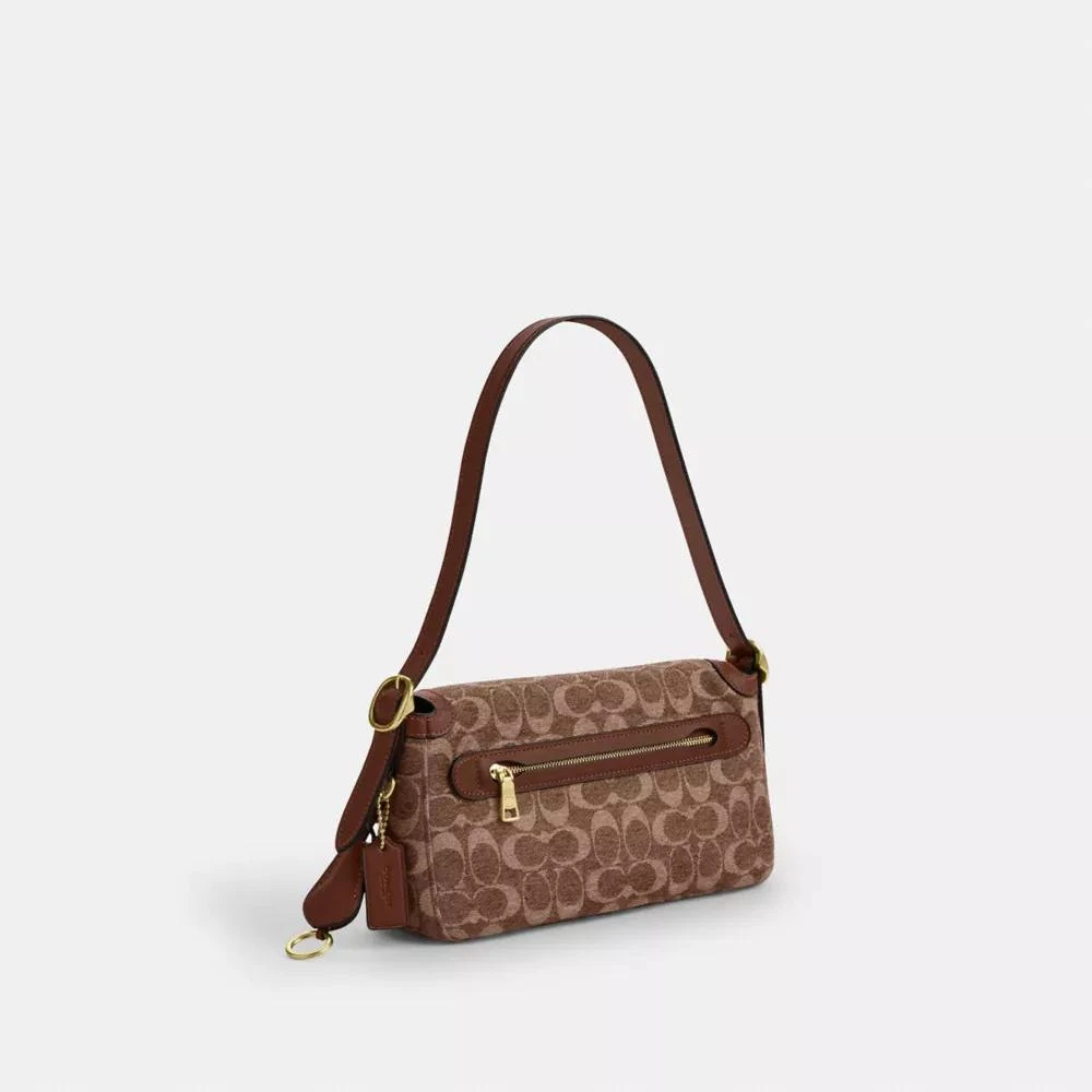 Coach Etta Small Flap Shoulder Bag In Signature Chenille 4