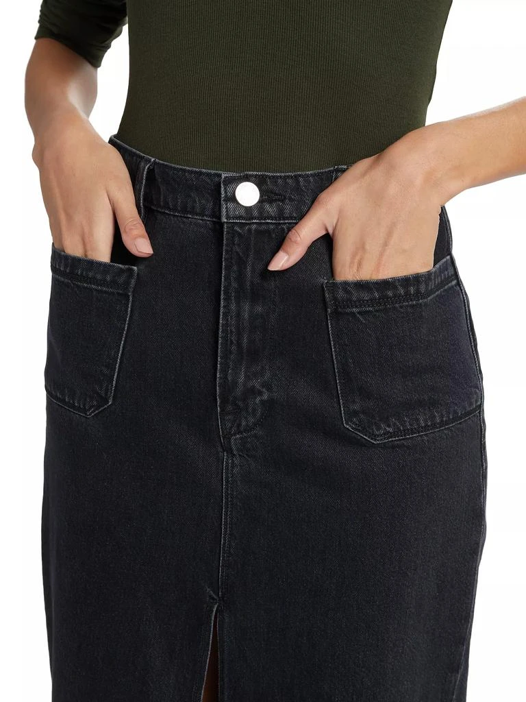 FRAME Le Bardot Denim Midi-Skirt 6