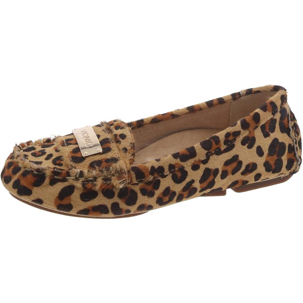 VIONIC Sydney Womens Calf Hair Leopard Print Loafers 1