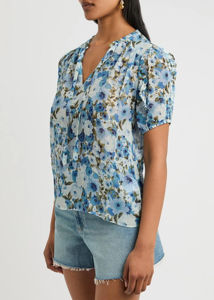 Paige Dandelion floral-print silk blouse  2