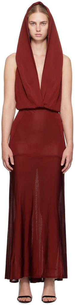 Alaïa Red Deesse Maxi Dress 1