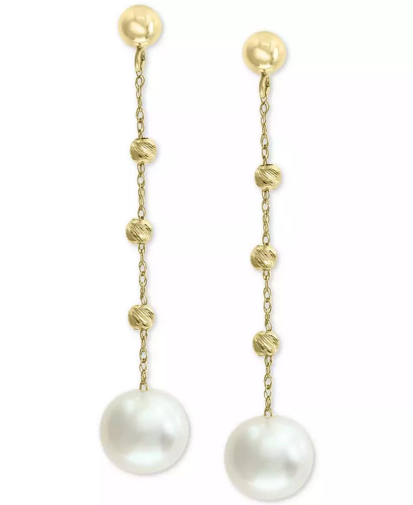 Effy EFFY® Cultured Freshwater Pearl (8mm) Beaded Drop Earrings in 14k Gold