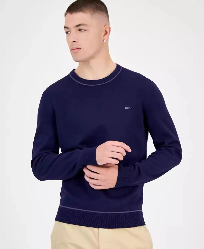 Hugo Boss Men's San Cassius Logo Crewneck Sweater new arrivals