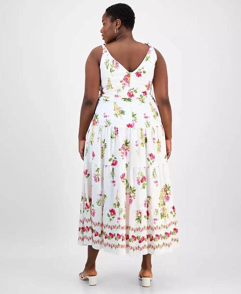 Taylor Plus Size Floral V-Neck Sleeveless Maxi Dress 5