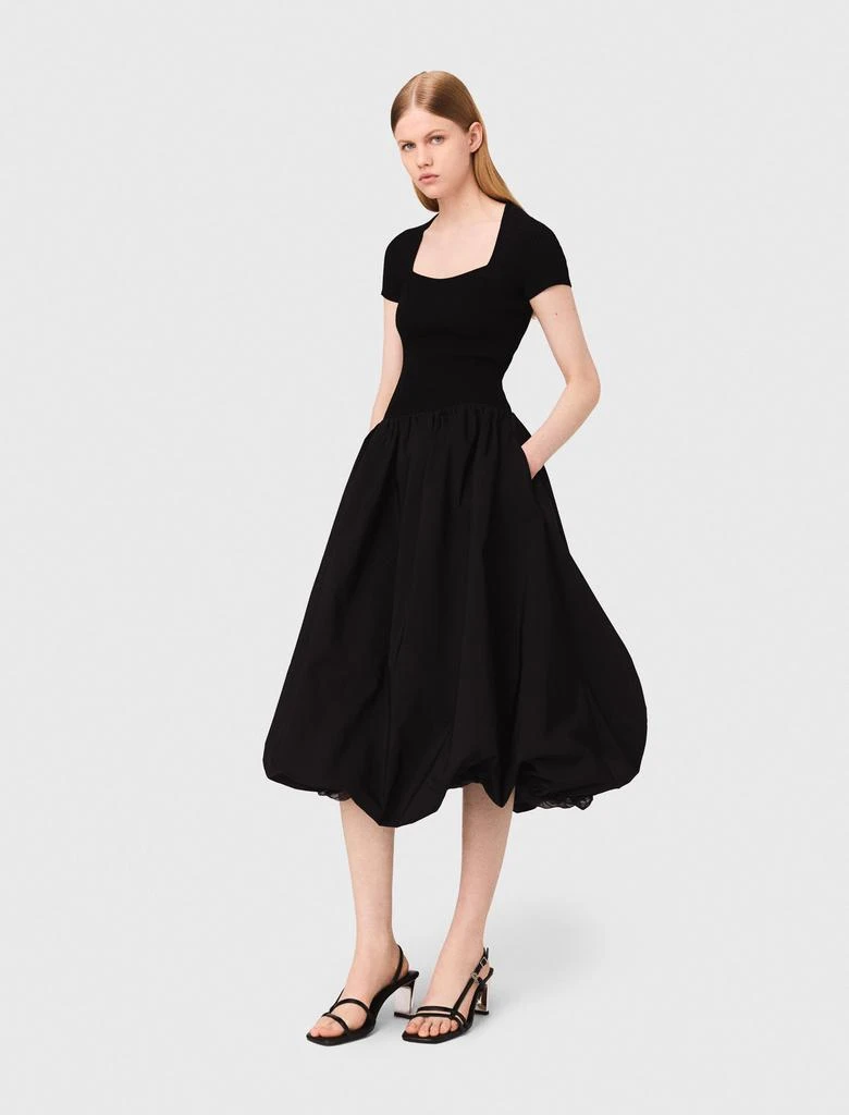 Maje Maje Woman's viscose Long ribbed knit and taffeta dress for Fall/Winter 1