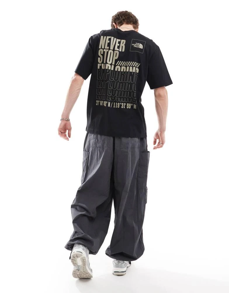 The North Face The North Face Coordinates backprint t-shirt in black 4