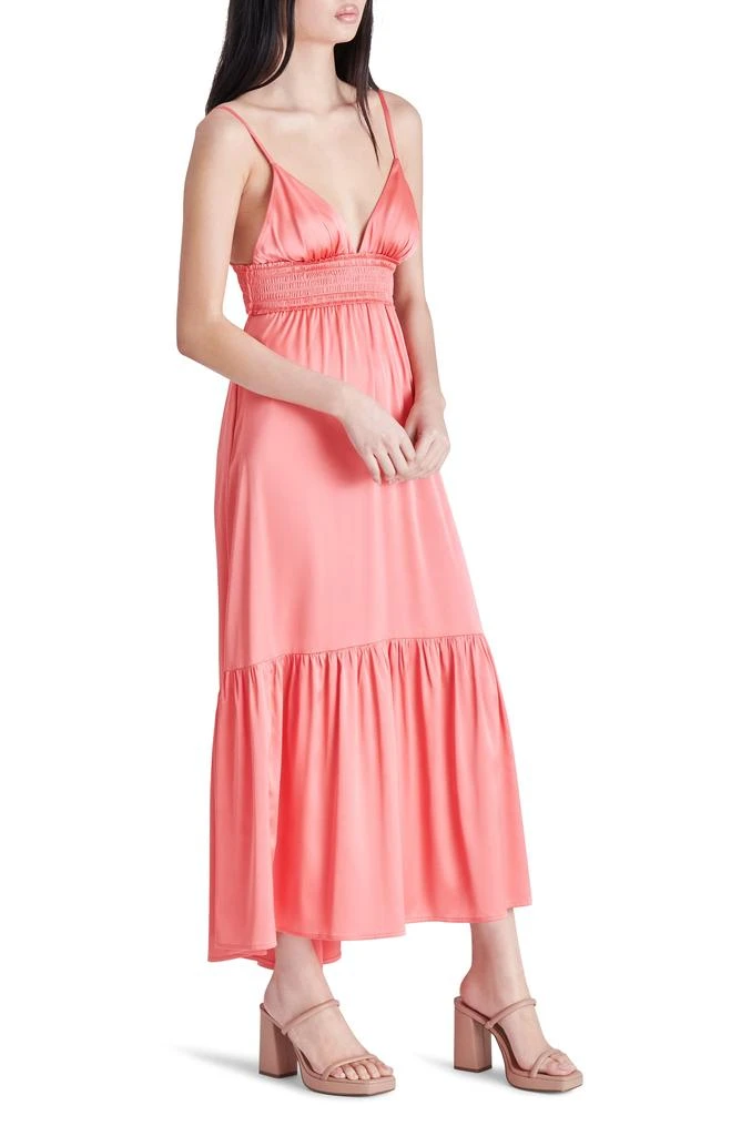 Steve Madden Lisa Stretch Satin Charmeuse Midi Dress 3