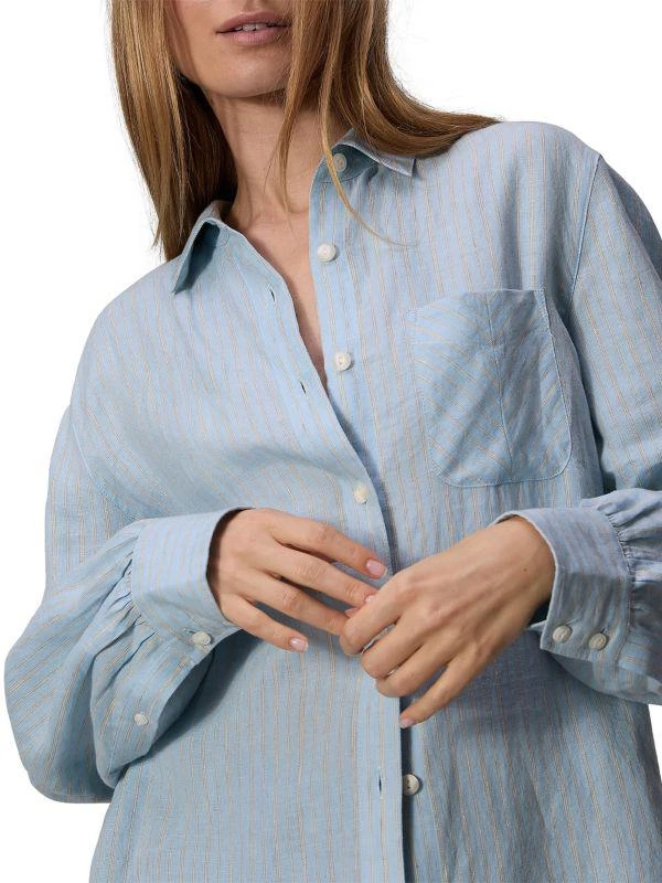Rag & Bone Maxine Stripe Linen Shirt 4