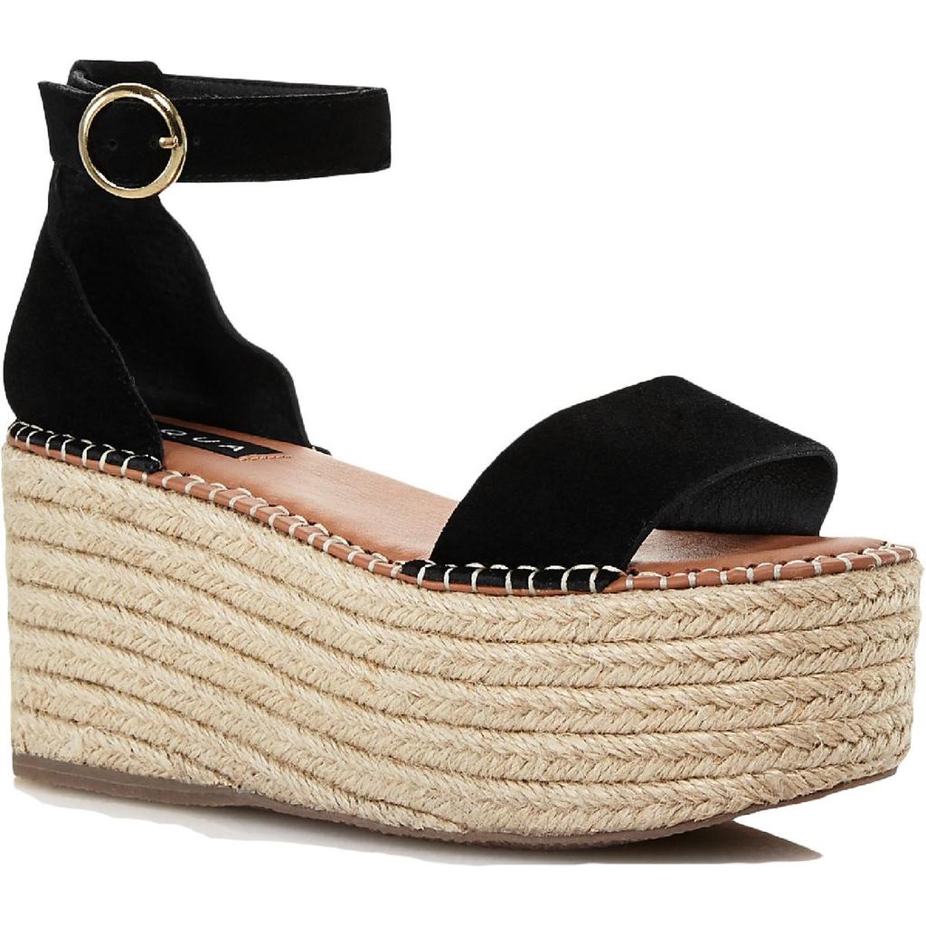 AQUA Ria Womens Suede Ankle Espadrilles