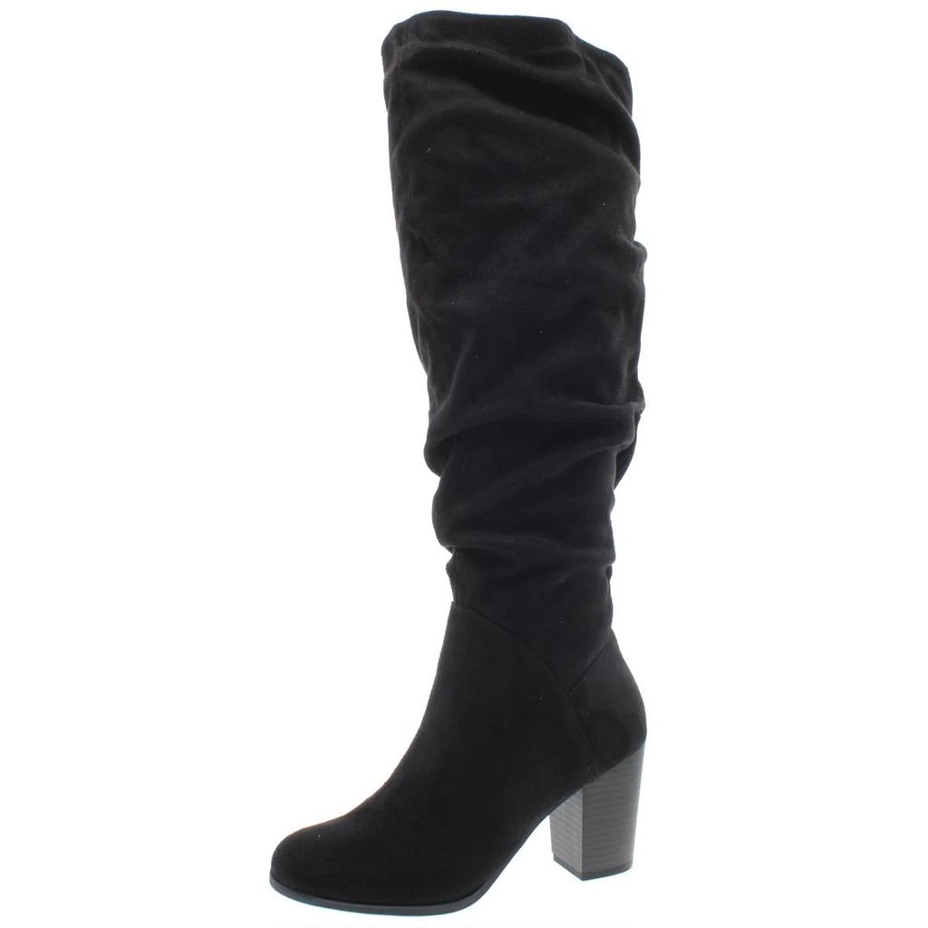 Material Girl Myah Womens Faux Suede Tall Dress Boots 1