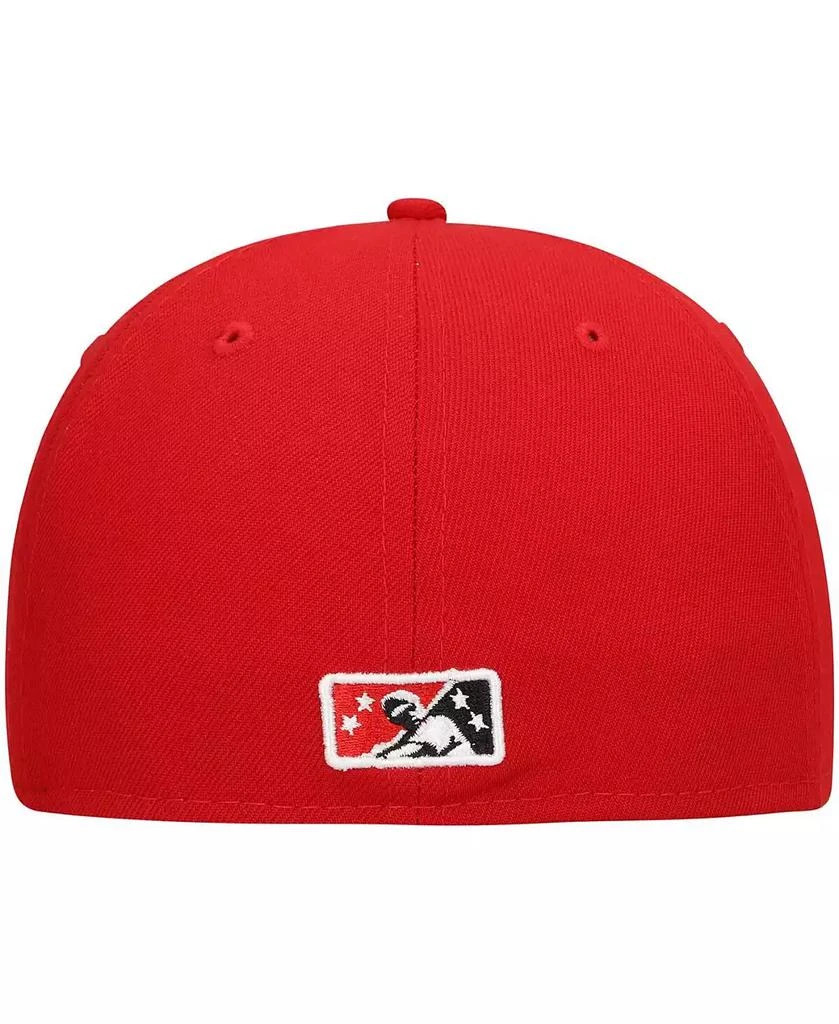 New Era Men's Red Rocket City Trash Pandas Authentic Collection Team Alternate 59FIFTY Fitted Hat 4