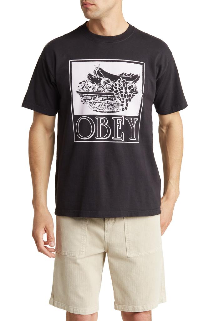 Obey Fruit Basket Graphic T-Shirt