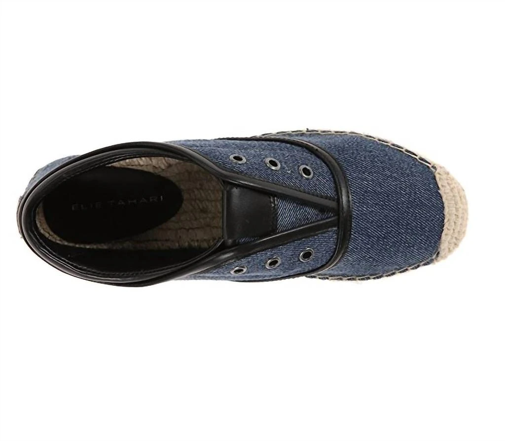 Tahari Women's Mako Denim Slip-On Oxford Espadrille Sneakers In Blue 2