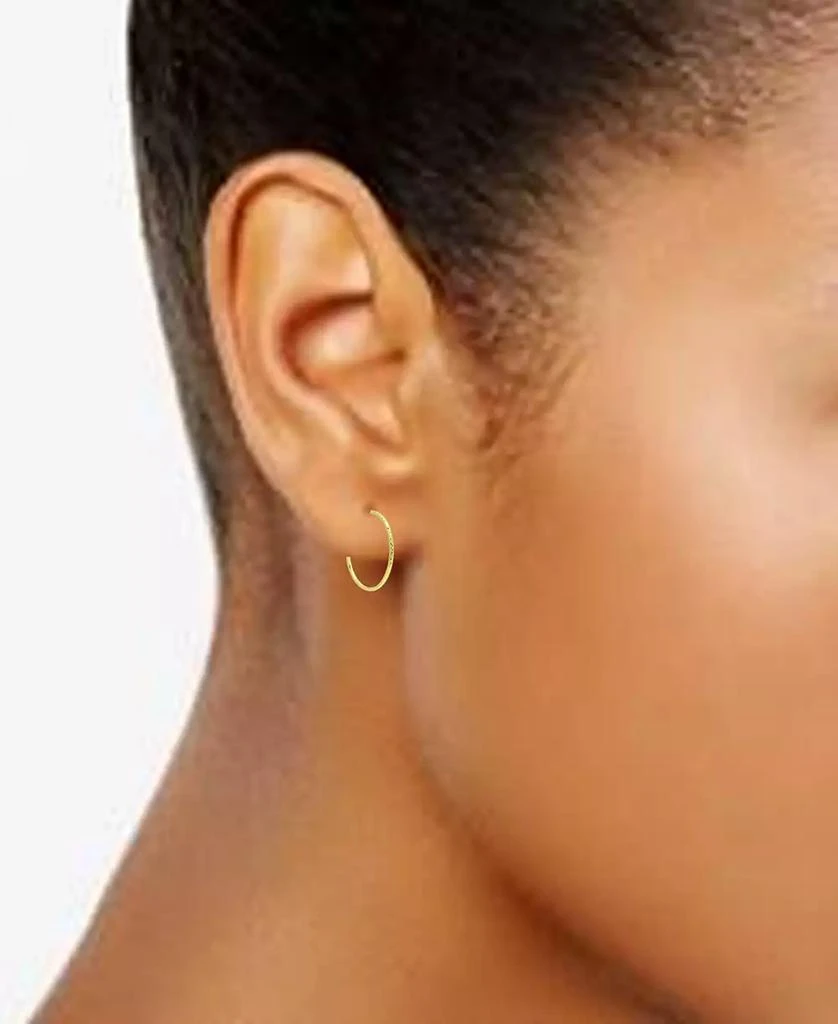 Giani Bernini Small Hoop Earrings in 18k Gold-Plated Sterling Silver, 1", Created for Macy's 2