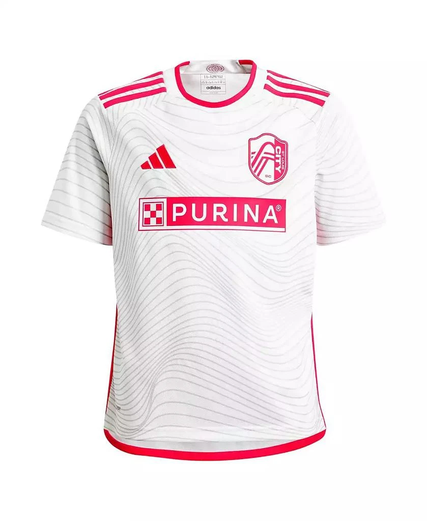 Adidas Big Boys and Girls Eduard Lowen White St. Louis City SC 2024 The Confluence Kit Replica Player Jersey 2