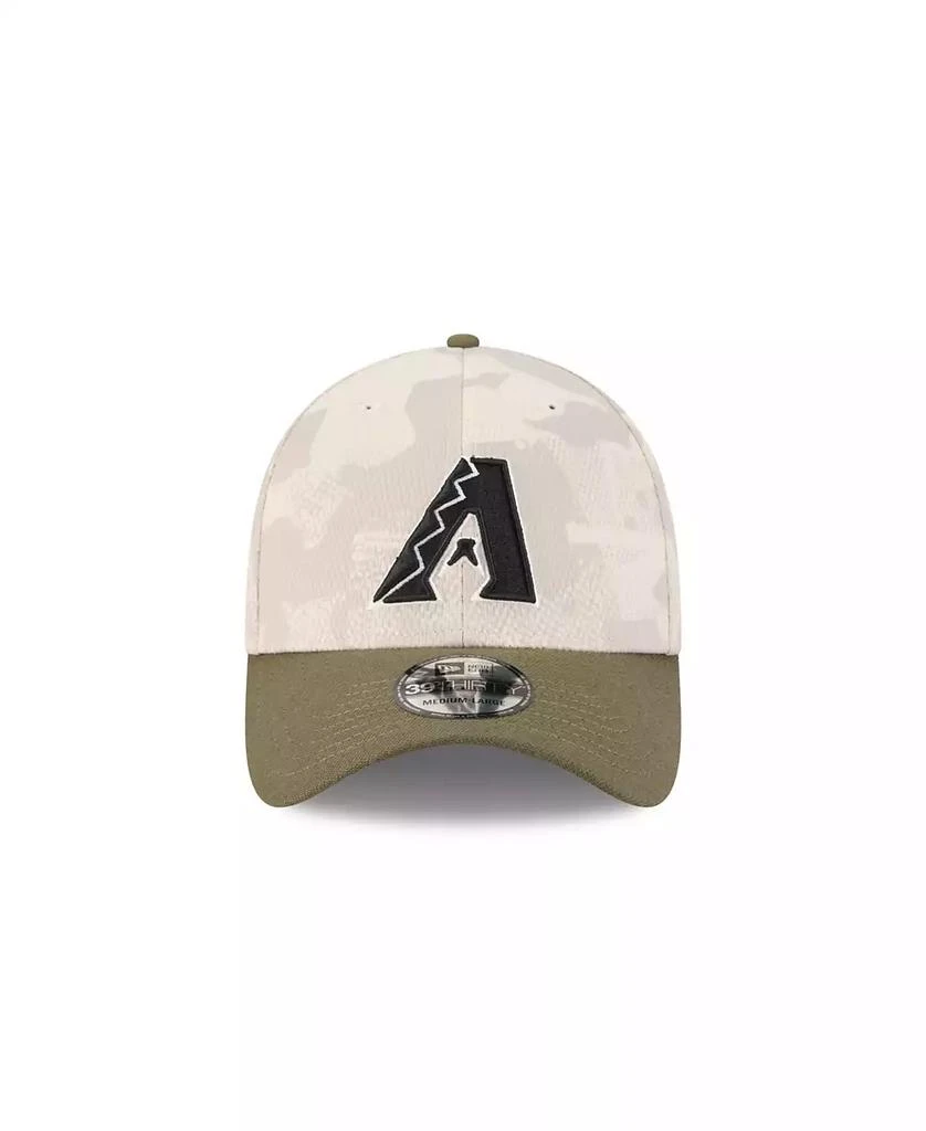 New Era Men's Light Beige/Olive Arizona Diamondbacks 2025 Armed Forces Day 39THIRTY Flex Hat 3