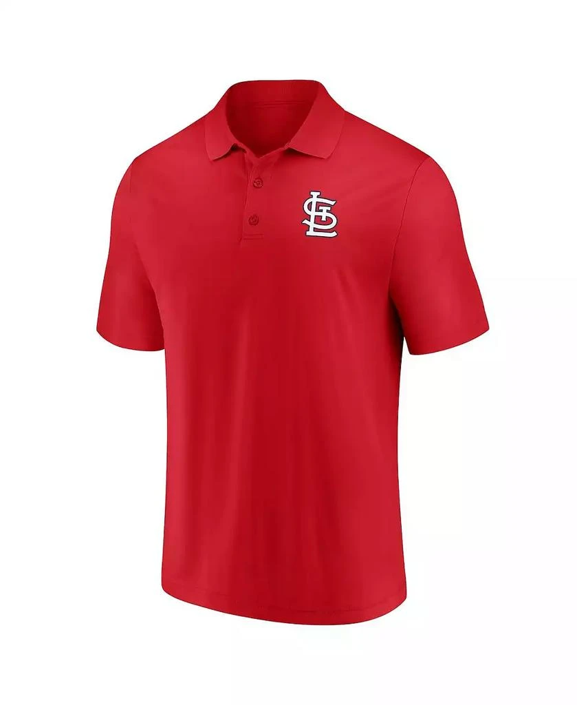 Fanatics Men
s Red St. Louis Cardinals Primary Logo Polo Shirt 2