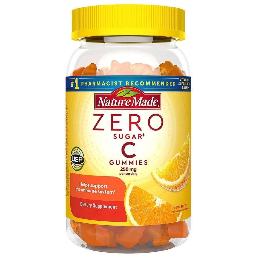 Nature Made Zero Sugar Vitamin C Gummies Immune
Antioxidant Support Orange