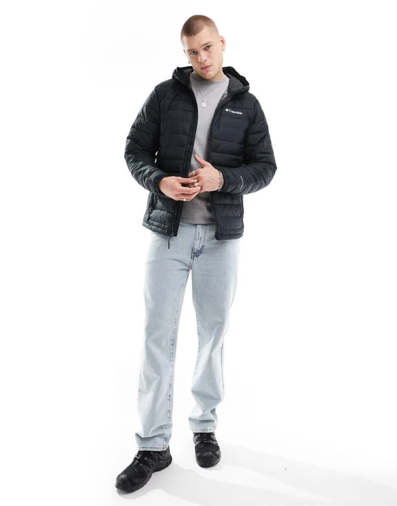 Columbia Columbia Powder Lite II hooded jacket in black 2
