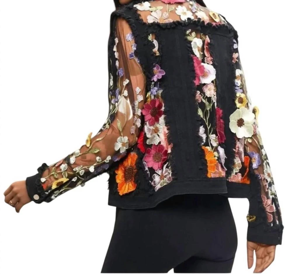 Adore Adore - Fleur Embroidered Denim Jacket 2