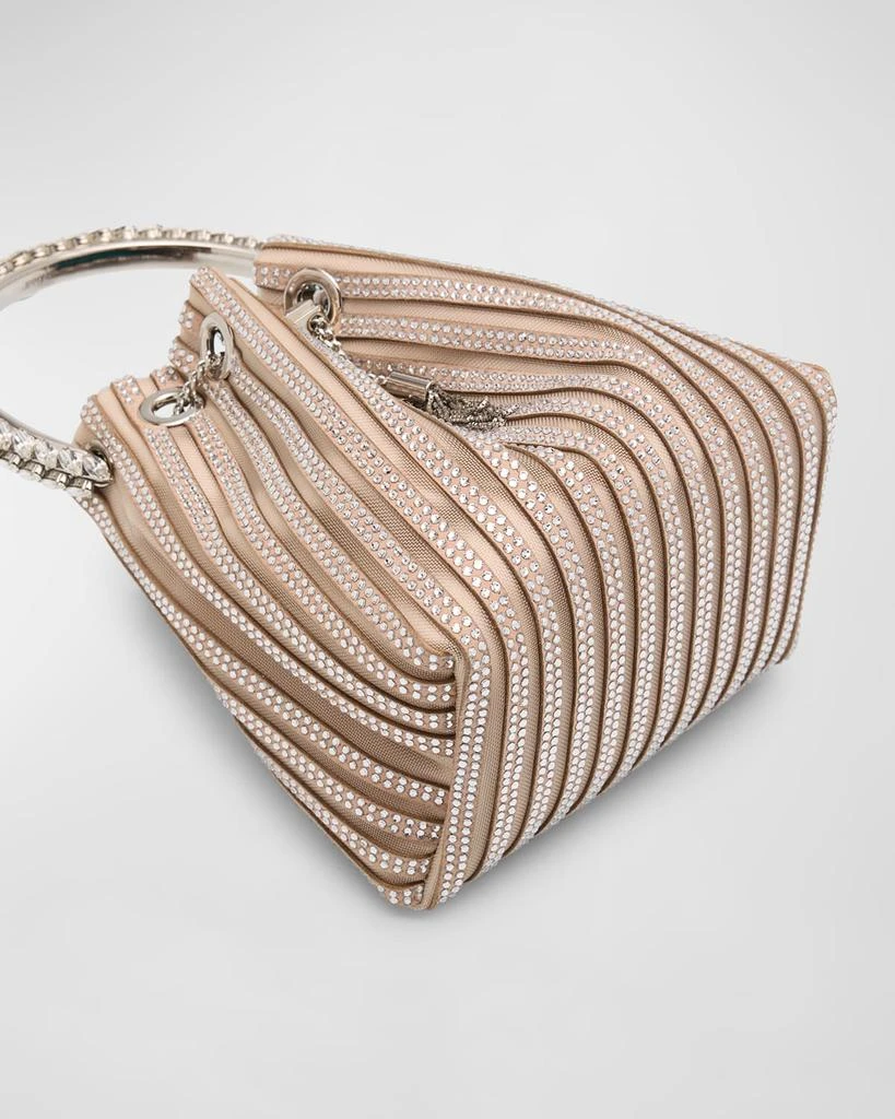 Jimmy Choo Bon Bon Striped Embellished Bucket Bag 8