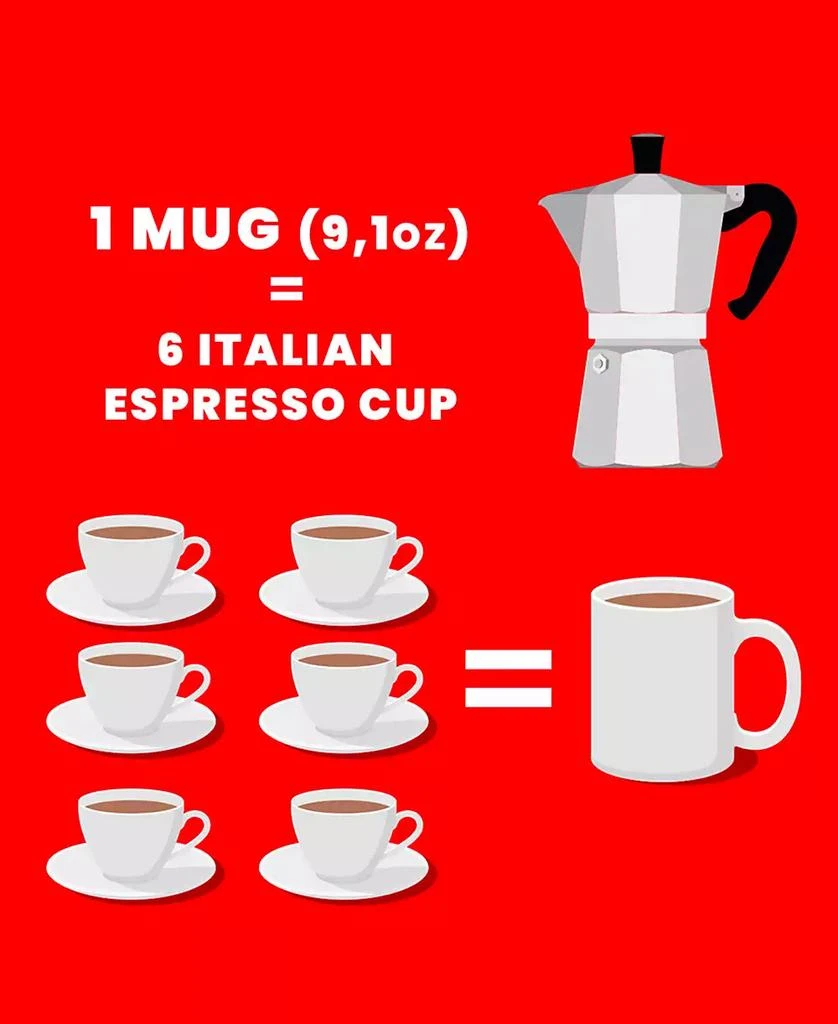 Bialetti Moka Express 6 Cups Coffeemaker - 9.1 oz 6