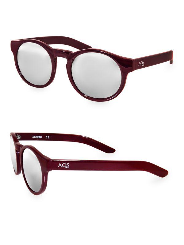 AQS BENNI 49MM Round Sunglasses