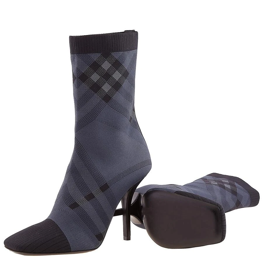 Burberry Burberry Dolman Check-Pattern Sock Ankle Boots, Brand Size 38 (US Size 8) 2