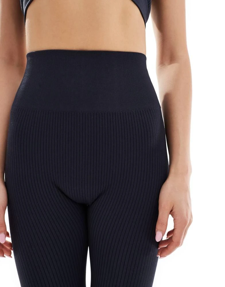 ASOS ASOS 4505 Icon seamless rib gym legging in navy 3