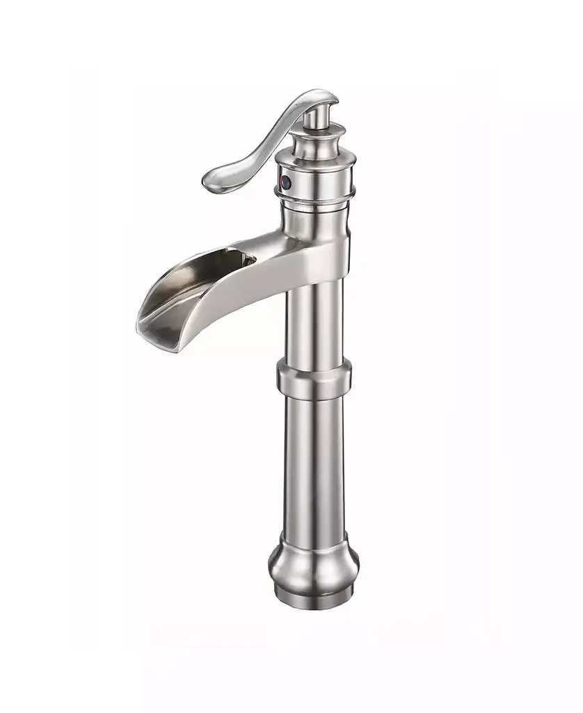 Greenspring Waterfall Single Hole Single-Handle Vessel Bathroom Faucet With Supply Line in Oil Rubbed Bronze