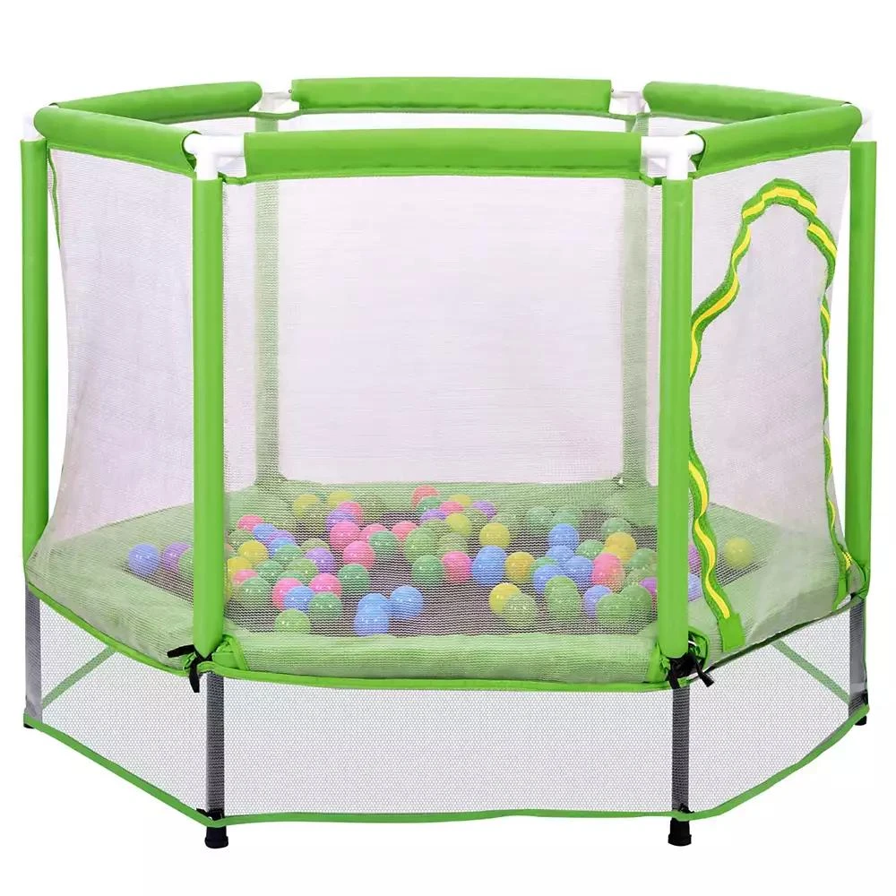 Streamdale Furniture Streamdale 55" Kids Trampoline with Safety Net 
Balls Indoor/Outdoor Fun 3