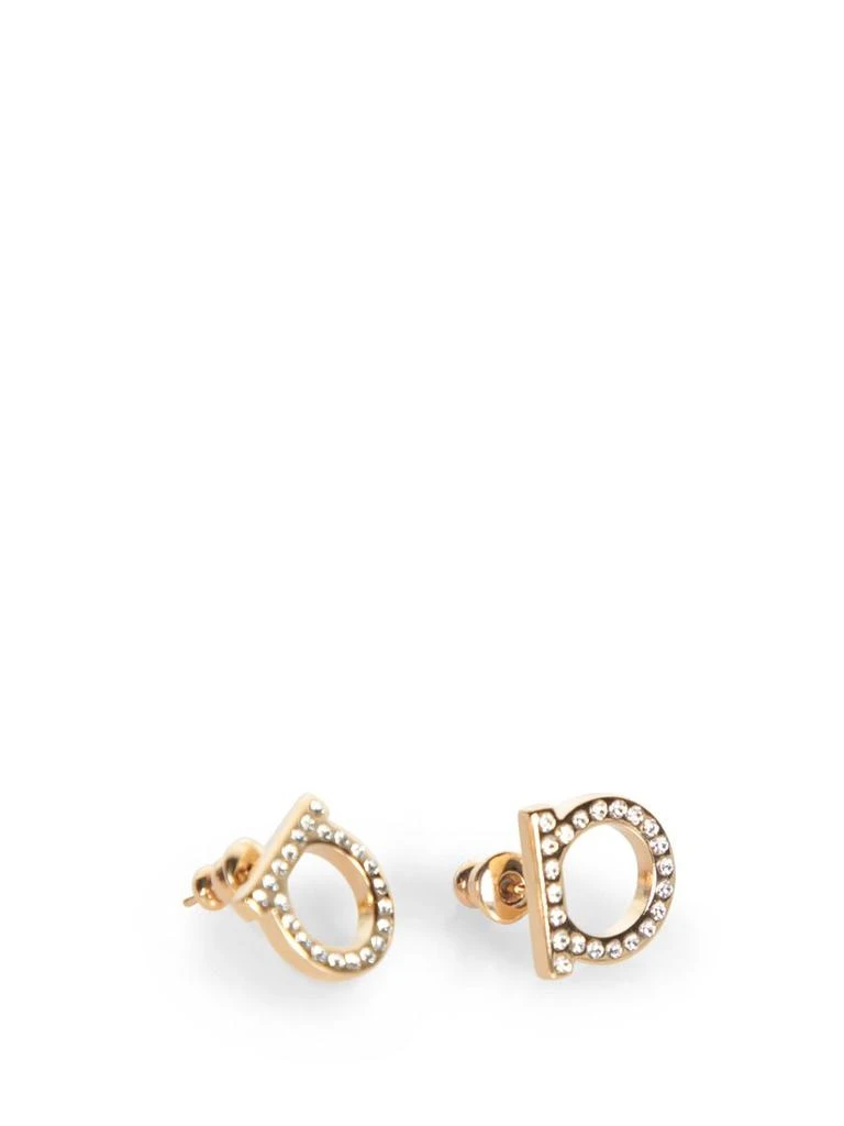 Salvatore Ferragamo Salvatore Ferragamo Gancini Crystals Earrings 4