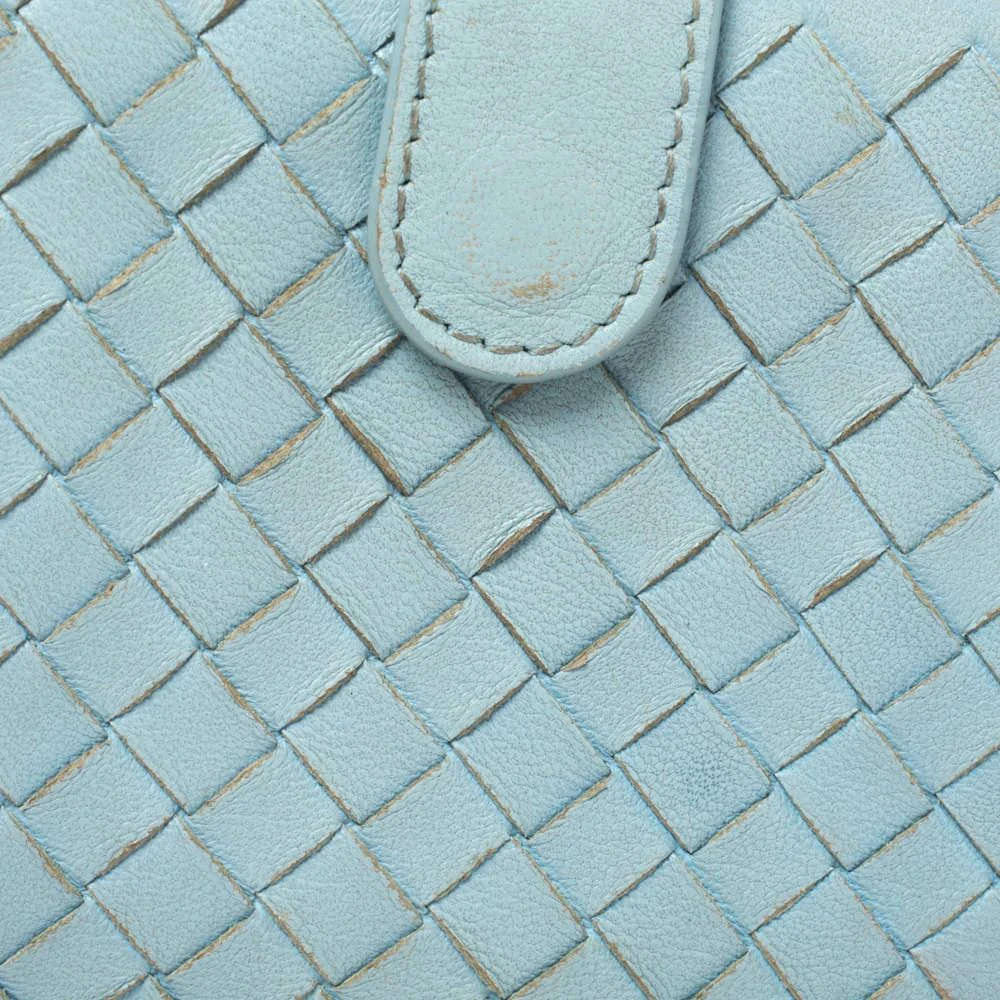 Bottega Veneta Bottega Veneta Blue Intrecciato Leather French Wallet 7