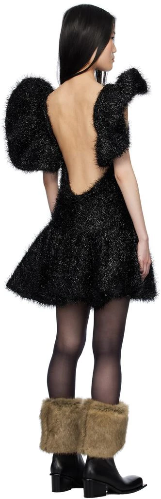 PAULA CANOVAS DEL VAS Black Puff Minidress 3