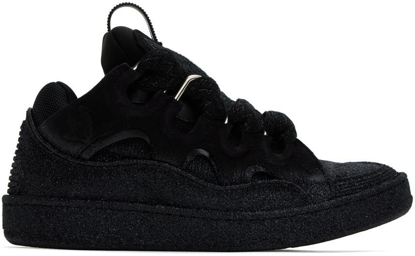 Lanvin Black Curb Sneakers 1