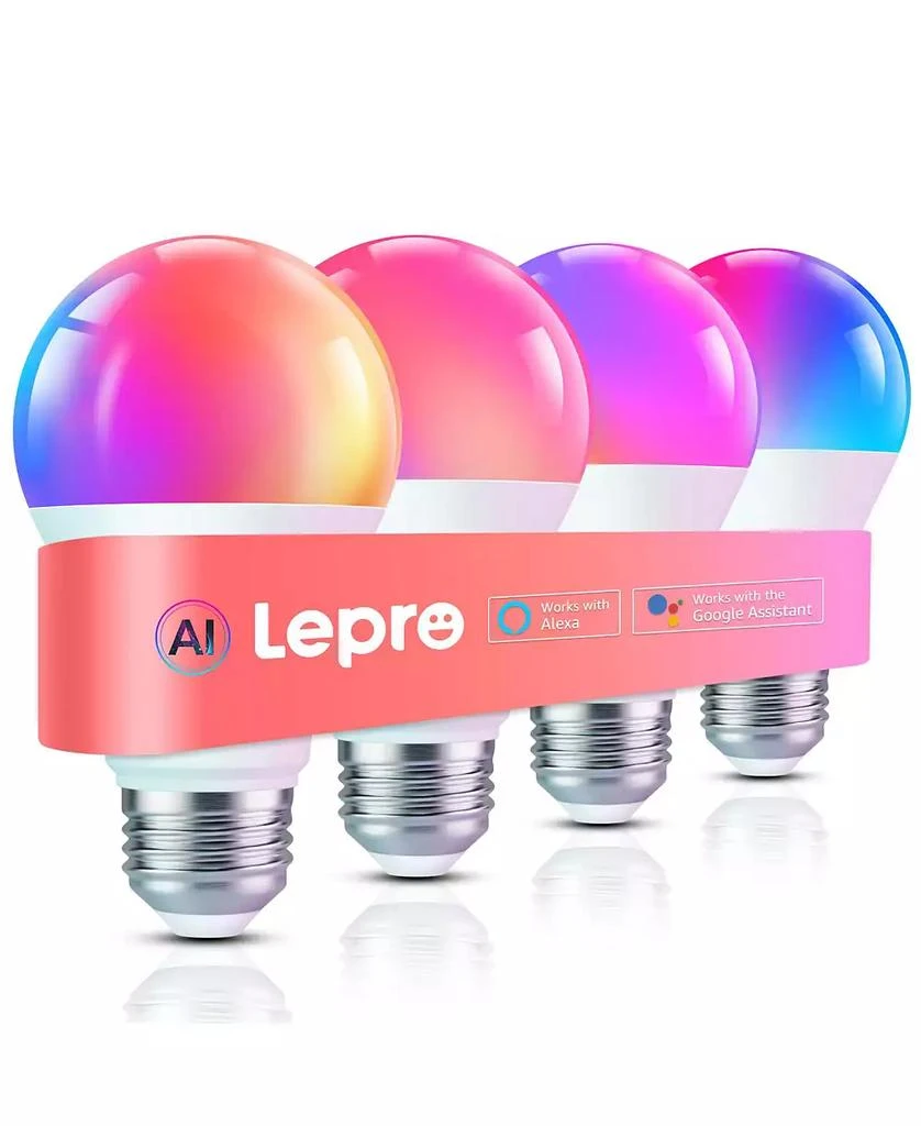 Lepro AI Smart LED Light Bulbs with App Control, Music Sync, WiFi 
Bluetooth – Light Bulbs